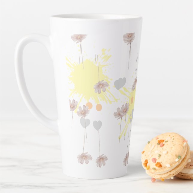flower  latte mug (In Situ)