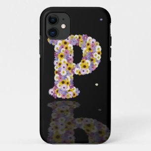 Flower letter p iPhone 11 case