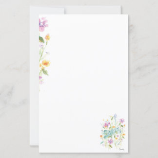Flower Letter writing paper sheet
