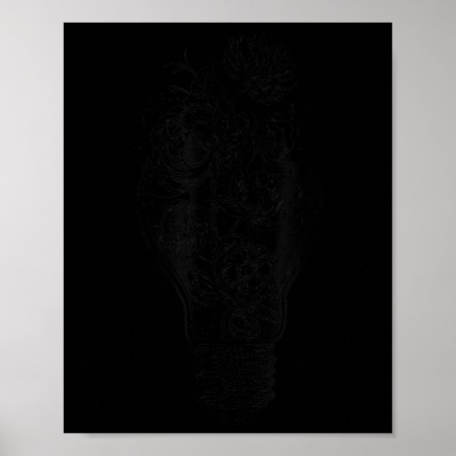 Flower Light Bulb Of Power Tree Peace For Hippies  Poster (Front)