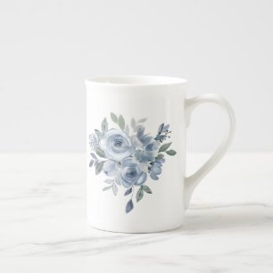 Flower Lover Blue Flowers Bone China Mug