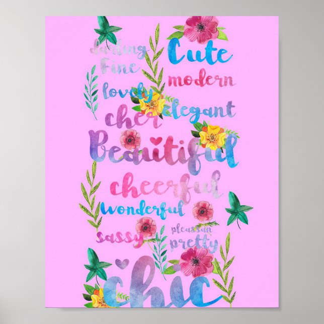 Flower Lover | Flower Cute Modern Beautiful Poster (Front)