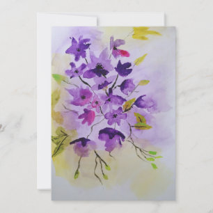 Flower Lover   Purple Flowers Save The Date
