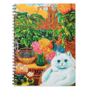 Flower Lovers Cat, Louis Wain Notebook