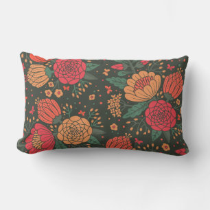 flower lumbar pillow