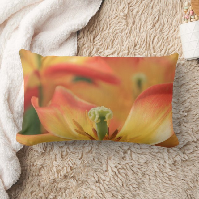 Flower Lumbar Pillow (Blanket)