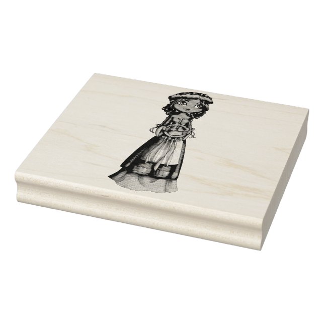  Flower Maiden Rubber Stamp (Stamp)