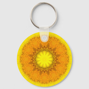 Flower Mandala 02 Keychain