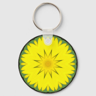 Flower Mandala 03 Keychain