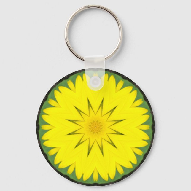 Flower Mandala 03 Keychain (Front)