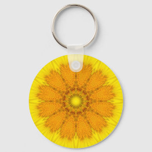 Flower Mandala 04 Keychain