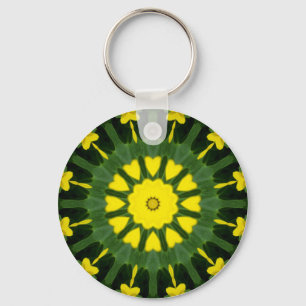 Flower Mandala 07 Keychain