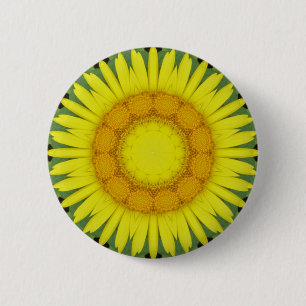 Flower Mandala 09 2 Inch Round Button