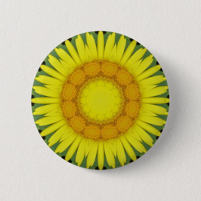 Flower Mandala 09 2 Inch Round Button (Front)