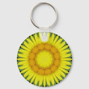 Flower Mandala 09 Keychain