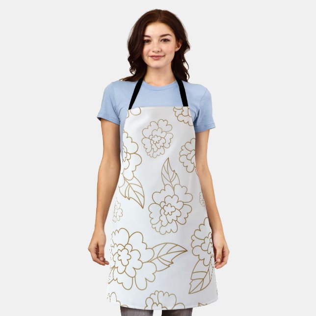 Flower Mandala 2 Apron (Worn)
