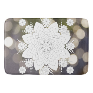 Flower Mandala Bath Mat
