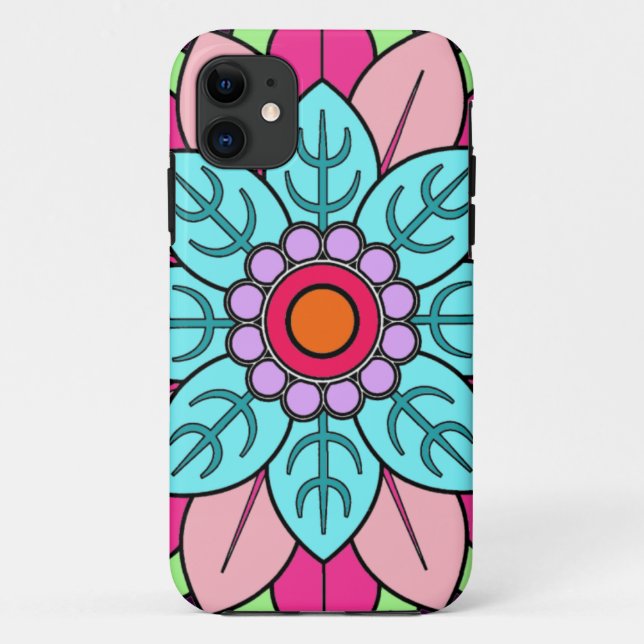 Flower Mandala Case-Mate iPhone Case (Back)