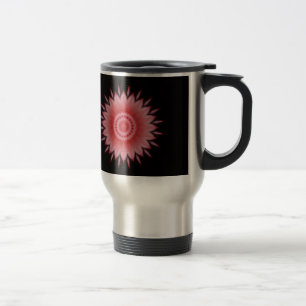 Flower Mandala in Pink Travel Mug