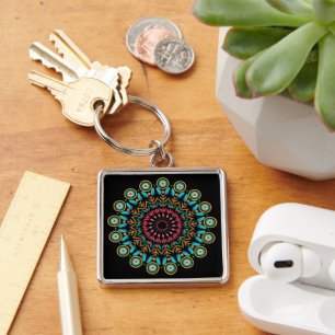 Flower Mandala Keychain