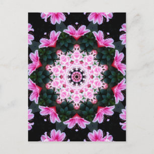 Flower Mandala Post Card