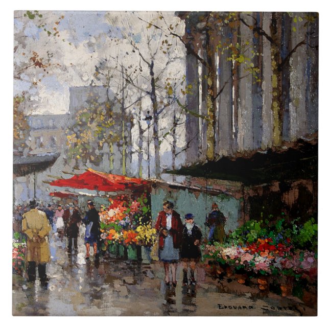 Flower Market at La Madeleine Tile (Front)