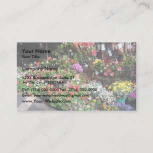 Flower Market At Nice In France Business Card