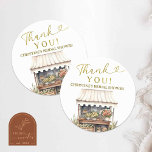 Flower Market Bridal Shower Thank You Sticker<br><div class="desc">Flower Market Bridal Shower Thank You Sticker</div>