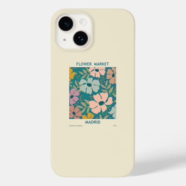 Flower Market Madrid Print Case-Mate iPhone Case (Back)