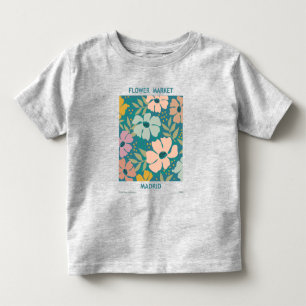 Flower Market Madrid Print Toddler T-shirt