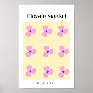 Flower Market New York Poster