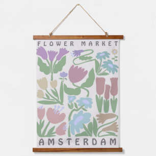 Flower Market Tapestry Amsterdam Art Floral Art 
