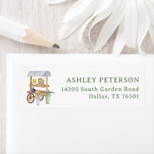 Flower Market Theme Return Address (Insitu)