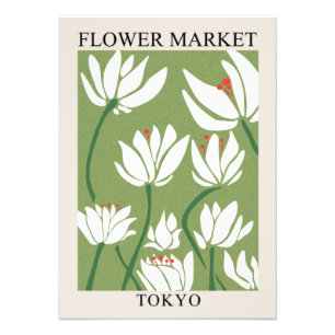 FLOWER MARKET TOKIO   DIGITAL VERSION PHOTO PRINT