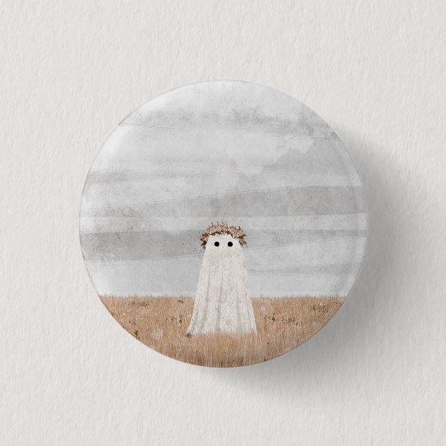 Flower Meadow 1 Inch Round Button (Front)