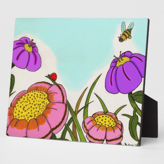 Flower Meadow Plaque (Side)