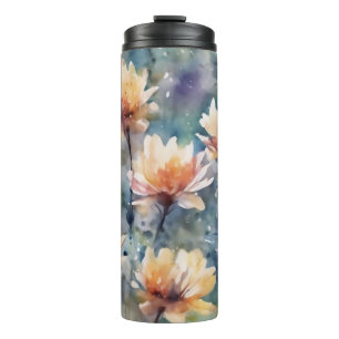 Flower meadow thermal tumbler
