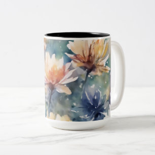 Flower meadow  Two-Tone coffee mug
