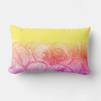 FLOWER MEADOW & YELLOW LUMBAR PILLOW