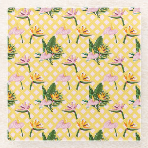 Flower Meanings Glass Coaster