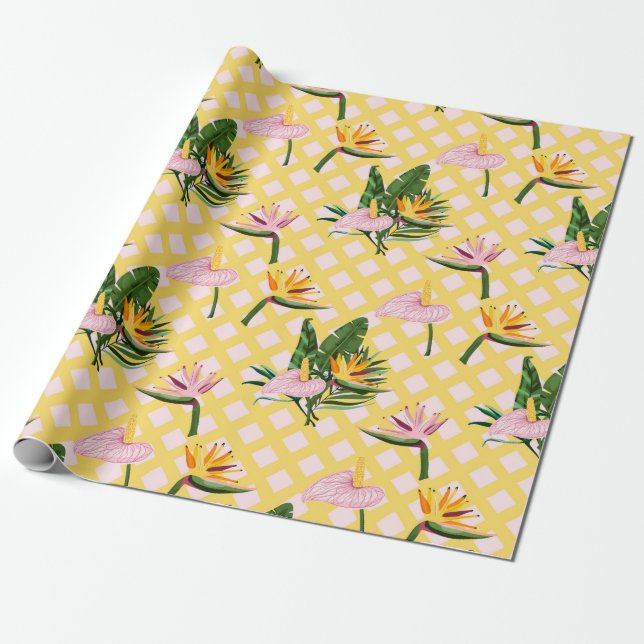 Flower Meanings Wrapping Paper (Unrolled)