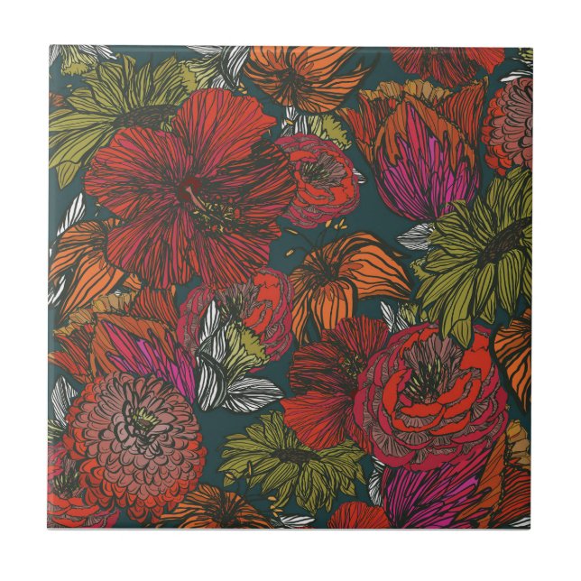 Flower Medley Tile (Front)