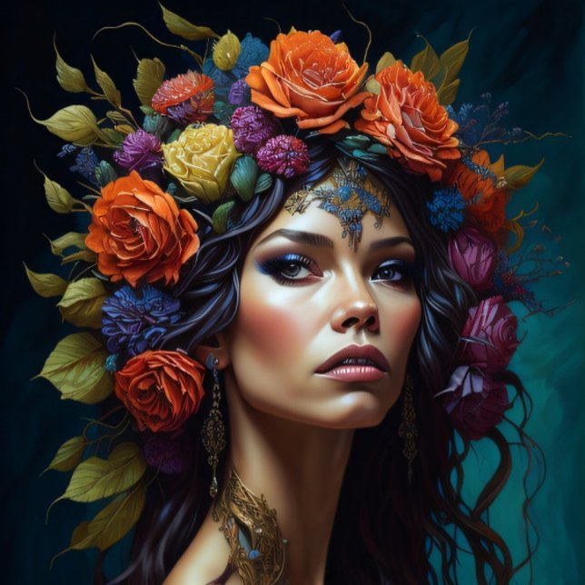 Flower misterious woman tissue paper (Creator Uploaded)