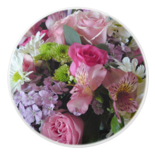 Flower Mix Lily Roses Dianthus Daisy Door Knob