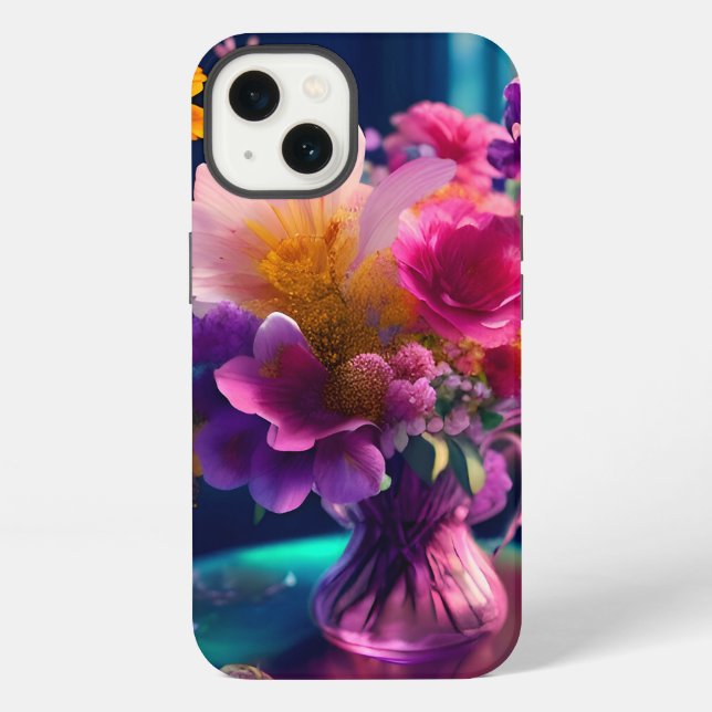 Flower Mix Vase 1 iPhone Case (Back)