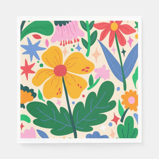 Flower Mixtape Napkin (Front)