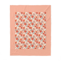 Flower Modern Fleece Blanket