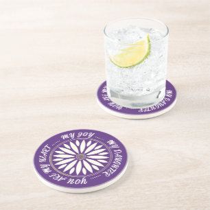 FLOWER MODERN GIFT FROM MOM DAD SISTER SON BOSS COASTER