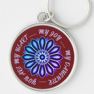 FLOWER MODERN GIFT FROM MOM DAD SISTER SON BOSS KEYCHAIN
