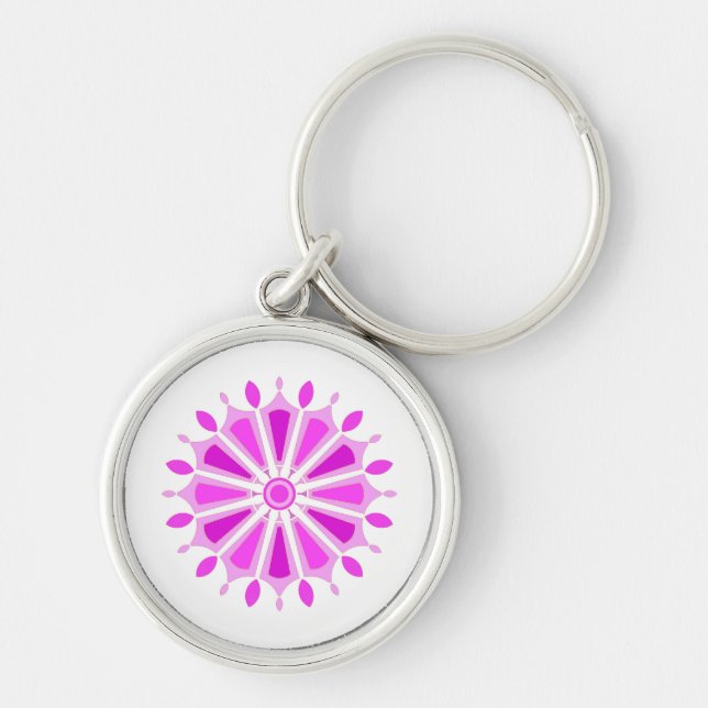 FLOWER MODERN GIFT FROM MOM DAD SISTER SON BOSS KEYCHAIN (Front)